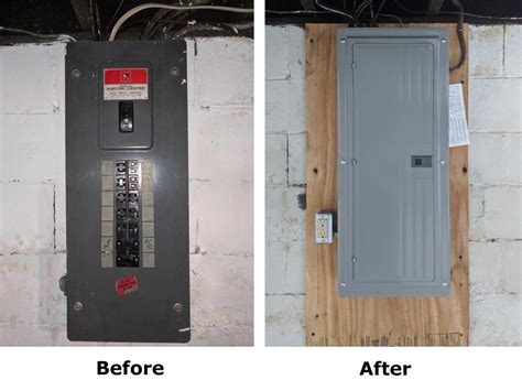 plywood backer for electrical breaker